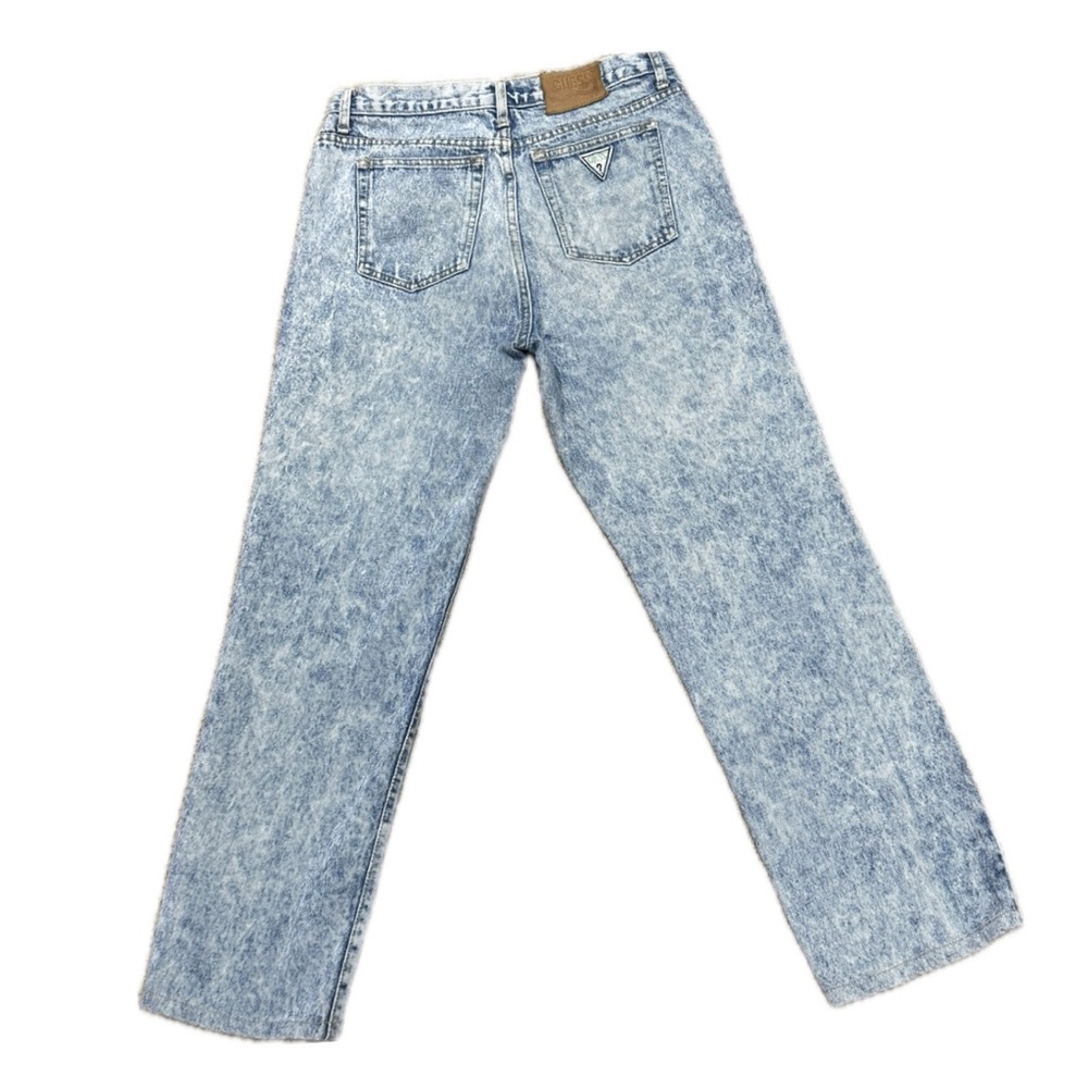 👖🛼‎ GUESS Marciano Vintage 80s Acid Wash Men’s Jeans Sz 33/26 Short USA Denim